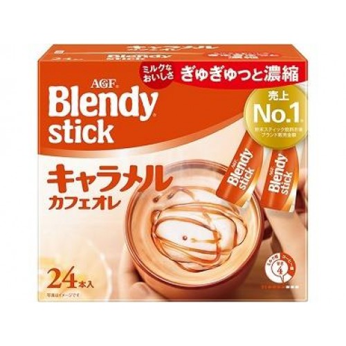 AGF Blendy Stick 即溶意式焦糖牛奶咖啡沖劑 8.3g x 24條 2027.07 169-932 AGF Blendy Stick 即溶意式焦糖牛奶咖啡沖劑 8.3g x 24條 2027.07 169-932