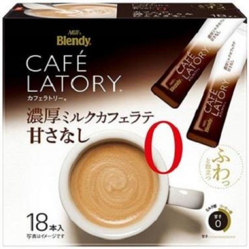 AGF Blendy Cafe Latory 濃厚無糖拿鐵咖啡 11.3g x 18條 2027.09 169-933 AGF Blendy Cafe Latory 濃厚無糖拿鐵咖啡 11.3g x 18條 2027.09 169-933