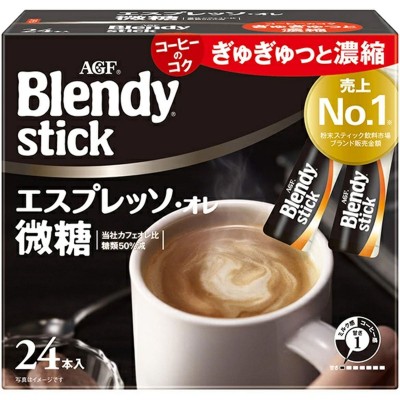 AGF - Blendy 即溶意式濃縮咖啡沖劑 (微糖) 5.8g x 24條 169-560