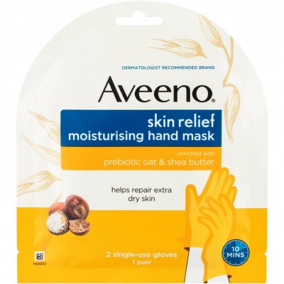 Aveeno - 保濕修護乳木果燕麥手膜 1對 一次性手膜 163-1477