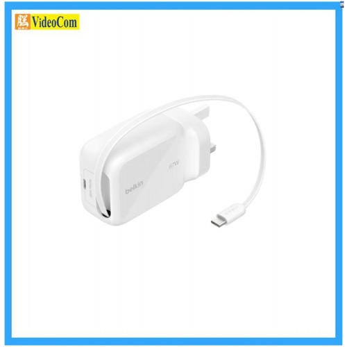 BELKIN WCH022MYWH UltraCharge GaN 伸縮線充電器 67W 745883946600 BELKIN WCH022MYWH UltraCharge GaN 伸縮線充電器 67W 745883946600