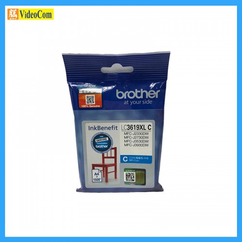 BROTHER LC3619XLC High Cyan Ink Yield Approx. 1,500 pages BROTHER LC3619XLC High Cyan Ink Yield Approx. 1,500 pages