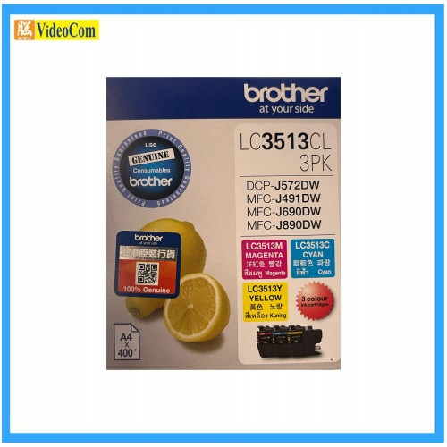 BROTHER LC3513M + LC3513C + LC3513Y MAGENTA / CYAN / YELLOW Color Pack 4977766783897 BROTHER LC3513M + LC3513C + LC3513Y MAGENTA / CYAN / YELLOW Color Pack 4977766783897