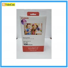 CANON RP-108 (Color ink / Paper set ) Postcard Size (100mm x 148mm / 4 x 6 in / 4R) 108 Sheets, Compatible with SELPHY CP820, CP910, CP1000, CP1300, CP1500