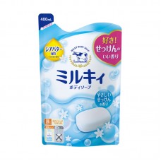 牛乳石鹼(COW)無添加 牛奶精華沐浴露 (柔和皂香) 補充裝 400ml