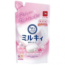 牛乳石鹼(COW)無添加 牛奶精華沐浴露 (玫瑰花香) 補充裝 400ml