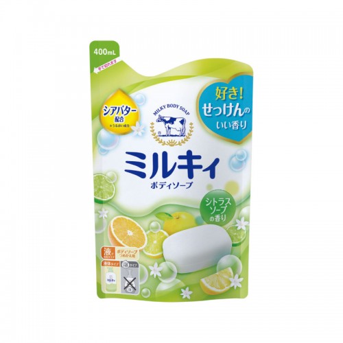 牛乳石鹼(COW)無添加 牛奶精華沐浴露(高雅柚香) 補充裝 360ml 牛乳石鹼(COW)無添加 牛奶精華沐浴露(高雅柚香) 補充裝 360ml
