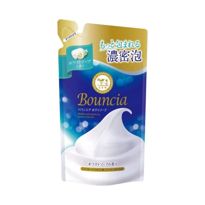COW BOUNCIA 牛乳石鹼 牛乳泡泡保濕沐浴露 (純白花香) (補充裝) 360ml