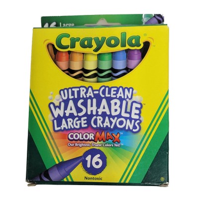 Crayola Crayons-Large Ultra Clean Washable 16 ct 071662032814