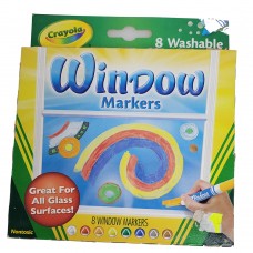 Crayola Marker-Washable Window 8 ct 071662081652