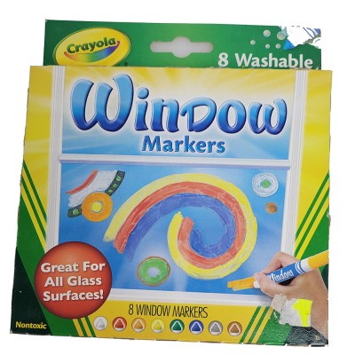 Crayola Marker-Washable Window 8 ct 071662081652
