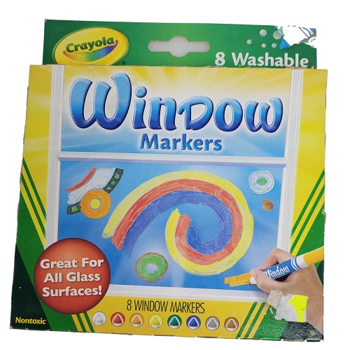Crayola Marker-Washable Window 8 ct 071662081652