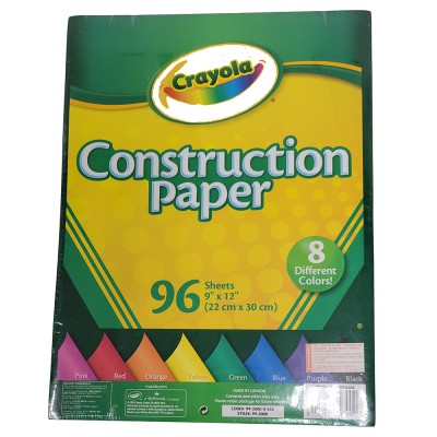 Crayola COLOR. PAG. & PAP. Pad-Construction Paper 96 ct