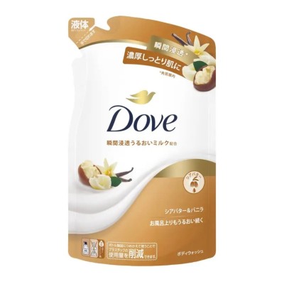 Dove 滋潤保濕沐浴露 補充裝 330g (乳木果油+香草)  163-1247