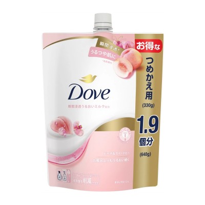 DOVE 多芬 滋潤保濕沐浴露 補充裝 640g  (桃子+ 甜香豌豆) 163-1334