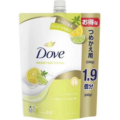 Dove 多芬 滋潤保濕沐浴露 補充裝 640g 柑橘&馬鞭草香 163-1579 Dove 多芬 滋潤保濕沐浴露 補充裝 640g 柑橘&馬鞭草香 163-1579
