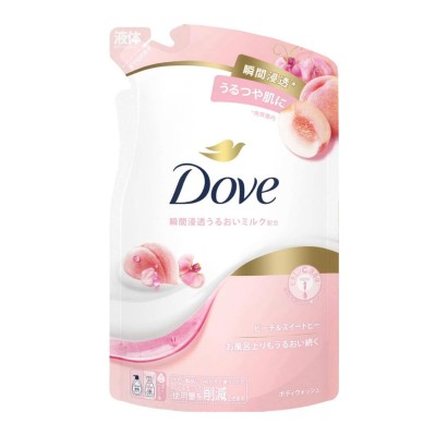 Dove 滋潤保濕沐浴露 補充裝 330g (桃子+ 甜香豌豆)  163-1034