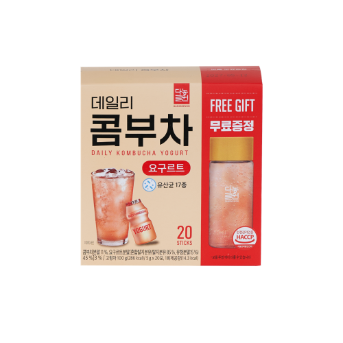 DANONGWON - 康普茶-益力多(Yogurt) (益生菌 / 乳酸菌 / 腸道蠕動 / 排毒) 5g*20入 (附贈380ml水杯) DANONGWON - 康普茶-益力多(Yogurt) (益生菌 / 乳酸菌 / 腸道蠕動 / 排毒) 5g*20入 (附贈380ml水杯)