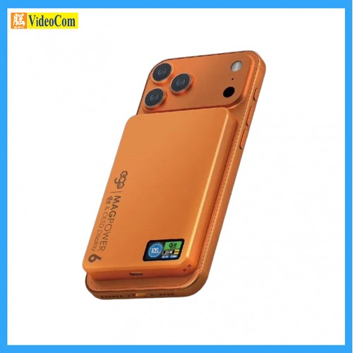 EGO MagPower 6 (M17Air) 橙色 (CCC 認證 + QR CODE) 10000mah QI2.2 | 10MM厚度 | 半固態電池 | PD & QI2.2 | OLED顯示屏 流動充電池 EGO MagPower 6 (M17Air) 橙色 (CCC 認證 + QR CODE) 10000mah QI2.2 | 10MM厚度 | 半固態電池 | PD & QI2.2 | OLED顯示屏 流動充電池