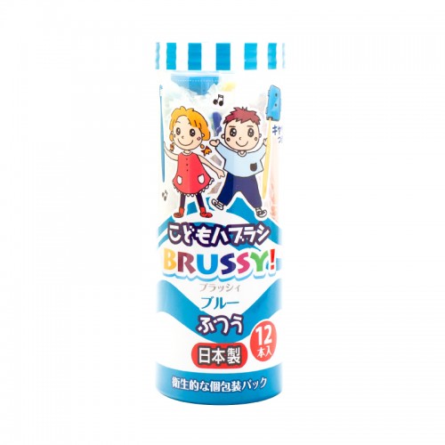 Flossy BRUSSY 中軟毛兒童牙刷 12支入 - 男孩款 167-256 Flossy BRUSSY 中軟毛兒童牙刷 12支入 - 男孩款 167-256