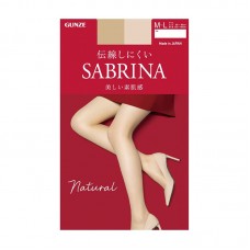 GUNZE SABRINA 美麗素肌感 防鈎絲絲襪褲 (389 膚色) SB510L SIZE : L-LL  801-555
