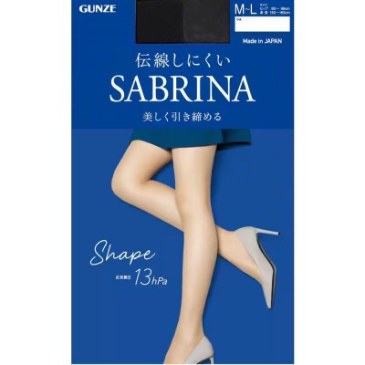 GUNZE -  SABRINA 13hPa 壓力塑性美肌絲襪 (026 黑色) Size: M-L SB520M 165-0073