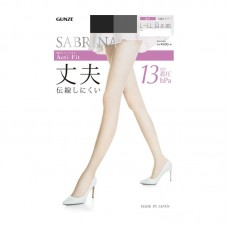 GUNZE SABRINA Acti-Fit SB725L 13hPa 防UV防靜電保濕壓力耐久防勾絲襪 (黑色 026) Size: L-LL 801-510