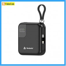 Hedonic P560L (BLACK)  (CCC 認證 + QR CODE) 10000mah (38.5Wh) PD 3.0 22.5W Lightning & USB-C 流動充電池 # 81059 黑色 香港行貨 一年保養