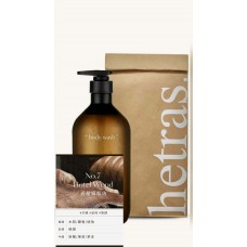 HETRAS 酒店香薰療癒沐浴乳  (#7 Hotel Wood 五星級飯店) 1013ml  權志龍GD最愛|香氣持久|大容量|弱酸性|保濕柔嫩【平行進口】新舊包裝隨機