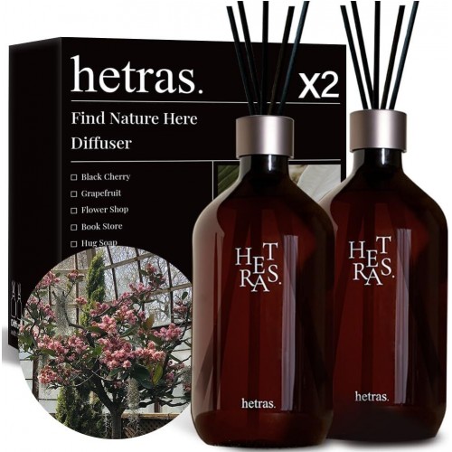 hetras. - (#2 Flower Shop 花店) 高級藤條香薰擴香瓶套裝 (500ml x 2件 + 10根藤條) |權志龍GD最愛推薦|持久奢華|安全|大容量 hetras. - (#2 Flower Shop 花店) 高級藤條香薰擴香瓶套裝 (500ml x 2件 + 10根藤條) |權志龍GD最愛推薦|持久奢華|安全|大容量