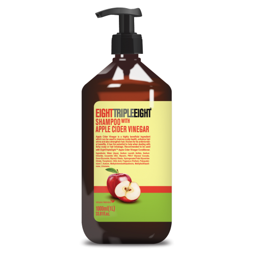 [只限店取] 英國TRIPLE EIGHT  蘋果醋洗髮露 (光澤/ 強韌頭髮/ 抗菌 )   1000ml
