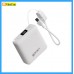INFINITY SQC10 (WHITE) (CCC 認證) 10000mAh 附帶線 USB-C to USB-C LED 顯示