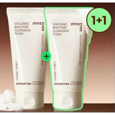 INNISFREE Volcanic BHA Pore Cleansing Foam 悅詩風吟  火山泥溫和淨肌潔面膏 130g x 2支