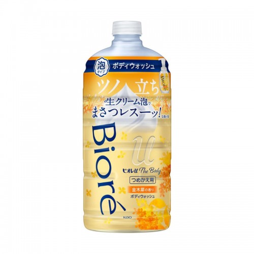 KAO BIORE U The Body 豐盈保濕沐浴泡泡 補充裝 780ml 金木犀香 163-1298 KAO BIORE U The Body 豐盈保濕沐浴泡泡 補充裝 780ml 金木犀香 163-1298