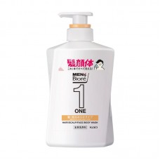 KAO Biore花王 碧柔 ONE 髮顏體 All-in-One 全效洗淨乳 480ml 順滑型 - 鮮花香皂香 163-1314