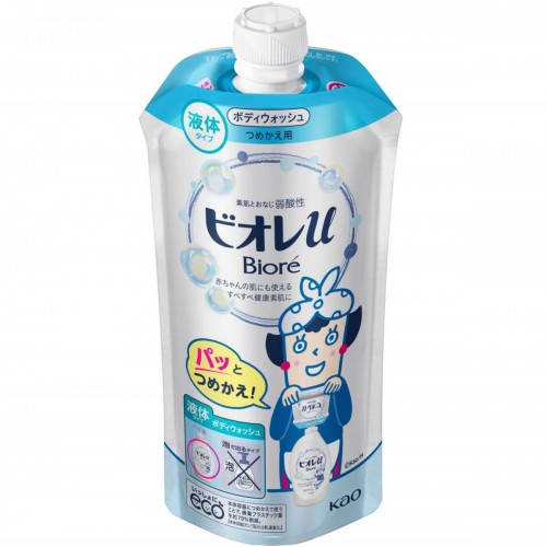 花王 碧柔 溫和清新花香沐浴露 (微香型) 補充裝 340ml 柔嫩光滑 163-1436 花王 碧柔 溫和清新花香沐浴露 (微香型) 補充裝 340ml 柔嫩光滑 163-1436