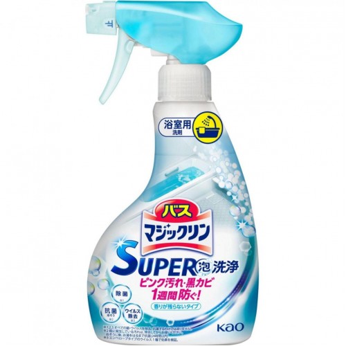 KAO 花王 - Magiclean 萬潔靈 SUPER 泡洗淨 浴室清潔泡沫噴霧 350ml 不殘留香味型 162-1359 KAO 花王 - Magiclean 萬潔靈 SUPER 泡洗淨 浴室清潔泡沫噴霧 350ml 不殘留香味型 162-1359