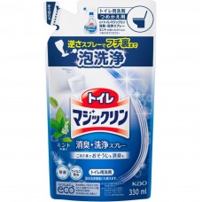 KAO 花王 - Magiclean 萬潔靈 廁所用 消臭除菌潔淨泡沫噴霧 補充裝 330ml 清新薄荷 (廁盆、座廁專用) 162-1362