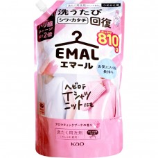 KAO 花王 - EMAL 防縮護色洗衣液 810ml 特大補充裝 (自然花香) 162-1378