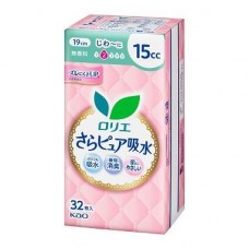 KAO Laurier 纖薄漏尿護墊 (少量約15cc) 19cm x 32枚入 無香料 163-1669