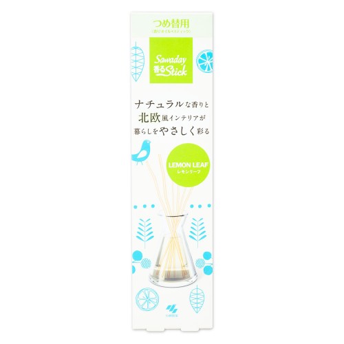 KOBAYASHI 小林製藥 爽花蕾 Stick 北歐風香薰擴香組 70ml 檸檬葉香 補充裝 163-0858 KOBAYASHI 小林製藥 爽花蕾 Stick 北歐風香薰擴香組 70ml 檸檬葉香 補充裝 163-0858