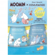 Kracie - HIMAWARI 向日葵精油夏季運動洗護套裝 洗頭水 400ml + 護髮素 400g(姆明 Moomin x Dear Beaute 限定版)  163-1486
