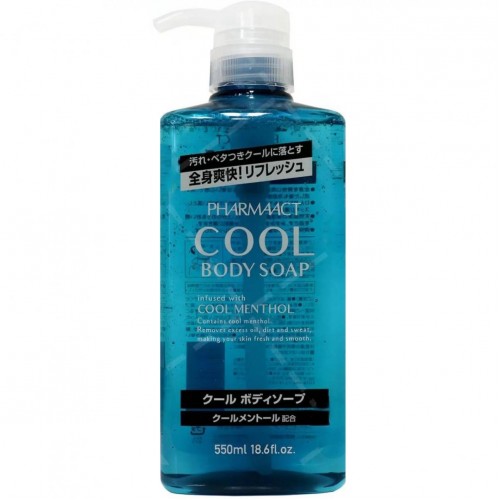 熊野油脂 - Kumano Pharmaact Cool 超涼感洗潤雙效沐浴露 550ml 163-1430
