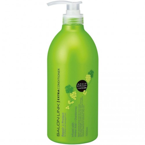 [只限店取] Kumano  熊野油脂Salon Link 沙龍密集修復  護髮素 1000ml 夏多內白酒葡萄香  163-1565