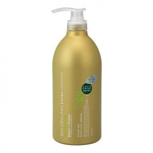 [只限店取]  Kumano  熊野油脂 Salon Link 沙龍特潤 護髮素 1000ml 抹茶香 163-1666