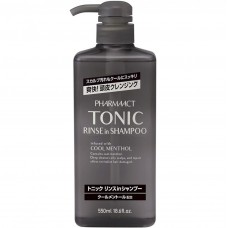 熊野油脂 - Pharmaact TONIC 涼感洗潤雙效洗髮水 550ml 163-1479