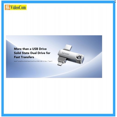Lexar 512GB JumpDrive Solid State Dual Drive D50E USB3.2 Gen 1 Type-C (400MB/s(R), 400MB/s(W)) 5Y (LJDD50E512G-BNSNG) 843367143788

 