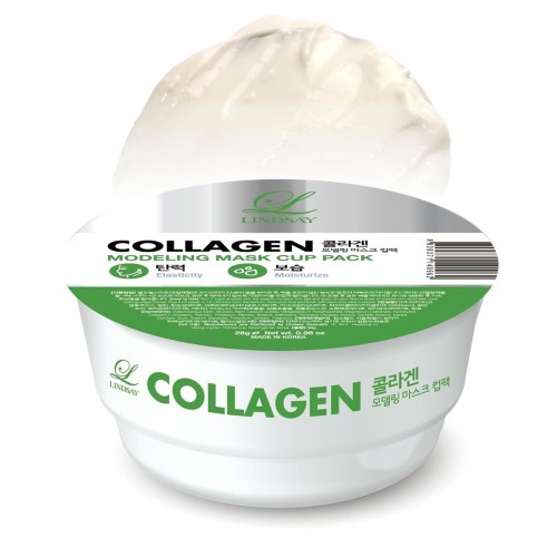 Lindsay - 【膠原蛋白Collagen(綠色) - 補水彈力】美容院專用杯裝軟膜粉 28g (泥状面膜/倒模/软膜/面膜粉/撕拉式面膜) Lindsay - 【膠原蛋白Collagen(綠色) - 補水彈力】美容院專用杯裝軟膜粉 28g (泥状面膜/倒模/软膜/面膜粉/撕拉式面膜)