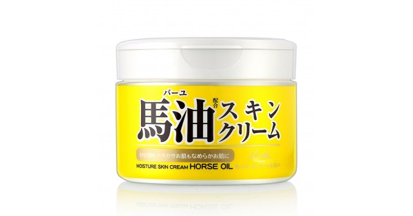 日本樂絲LOSHI 天然滋潤馬油幼滑護膚乳霜220g, 4936201104260