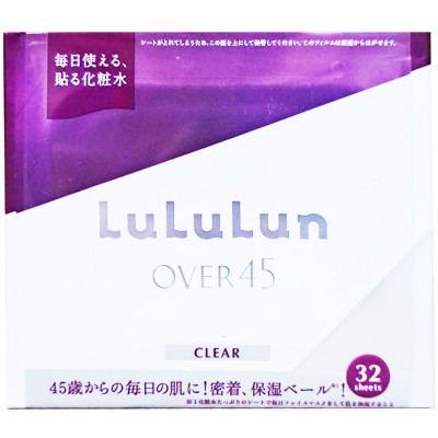 (盤點激減) LuLuLun - OVER45 駐顏亮澤化妝水面膜 (32片裝)  168-2955